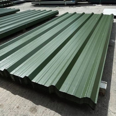 Pre-Coating Zinc Aluminium Gi Ibr Iron Corrugated Steel Roofing Sheet Width 700-1000
