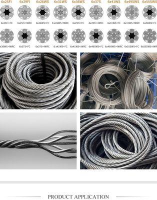 6X19 6X19s 6X19 Iws Steel Cable Steel Wire Rope Galvanized Ungalvanized Customization