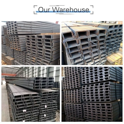 Galvanized Carbon Material U Shape Hot Rolled C Channel Steel with 40-550mm Width