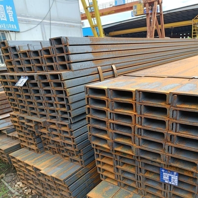 Hot Rolling Galvanized Q235B U Channel Steel with Custom Width 40-550mm