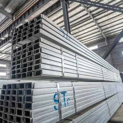 BS Standard 5-12m Length ASTM A36 Galvanized Steel C Channel for Industrial Buildings