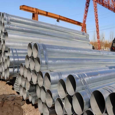 Section Shape Round Galvanized Steel Pipe Q235 Q345 4inch Hot DIP