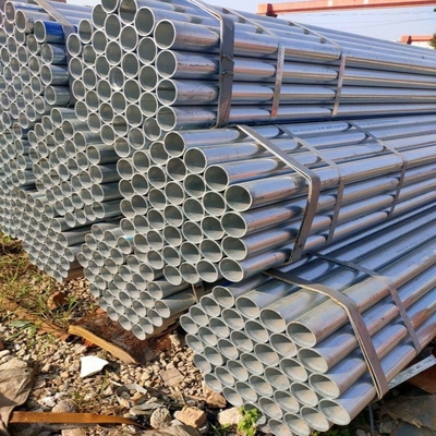 6 Meter Length BS1387 Zinc Coating Steel Pipe Galvanized Round Tubular Iron Hollow Section Carbon Steel Gp Tube
