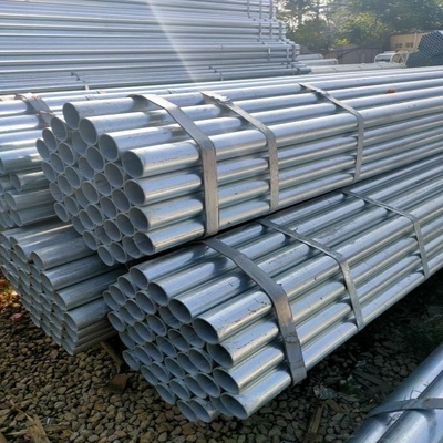 6 Meter Length BS1387 Zinc Coating Steel Pipe Galvanized Round Tubular Iron Hollow Section Carbon Steel Gp Tube
