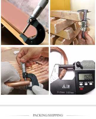 GB En ASTM JIS BS Standard Red Copper Pipe for Watering and Gasing at Affordable
