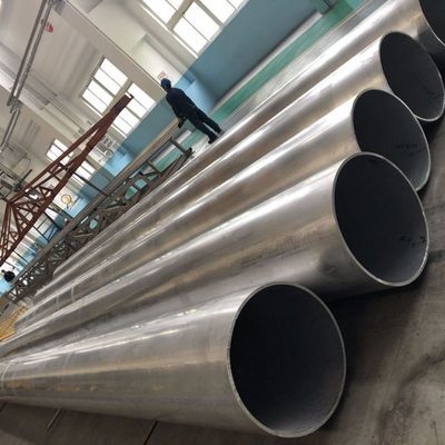 10mm-400mm Silver Aluminium Pipe/Tube 0.2mm-20mm Thickness T3 T8 Diameter 10mm-400mm