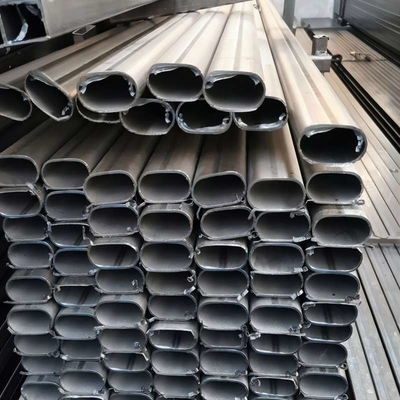 Painted Roll Gold Lacquer Matt Surfance Color Coated Stucco Aluminium Pipe for Decorations